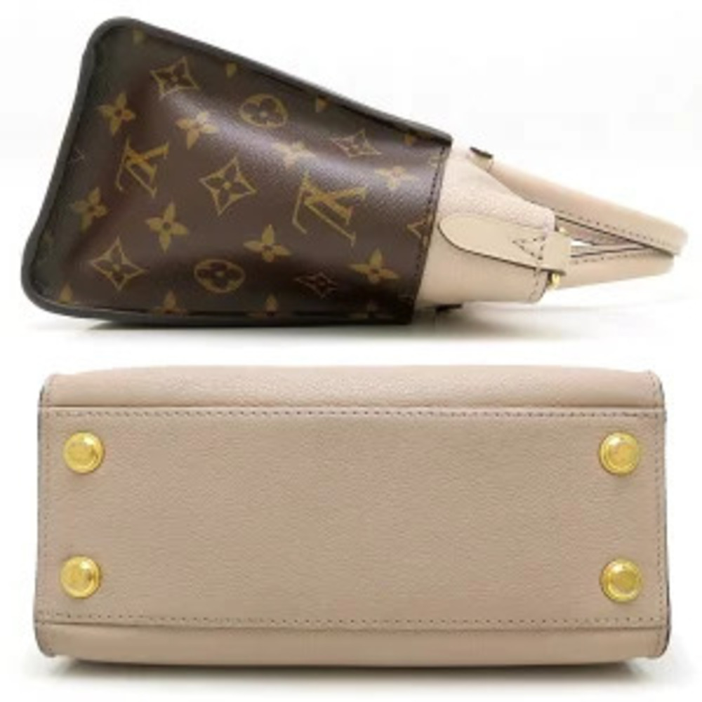 Louis Vuitton My Monogram Greige Gray On Side Brown Handbag
